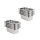 Vogue GN-Behälter Set GN1/4 - 100mm - 10 Behälter - Edelstahl