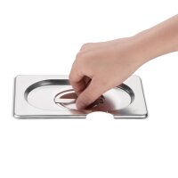 Vogue Deckel mit Löffelaussparung für GN-Behälter GN1/9 - 4 Deckel