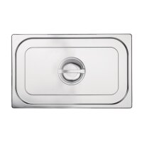 Vogue Deckel für GN-Behälter GN1/1 - 4 Deckel mit Griff - Edelstahl