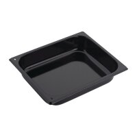Gastro M GN-Behälter GN1/2 mit Emaillierung - 65mm - schwarz - 4 Behälter