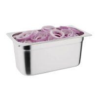 Vogue GN-Behälter GN1/3 - 15cm - 5,7L - 4 Behälter - Edelstahl