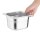 Vogue GN-Behälter GN1/6 - 10cm - 1,7L - 4 Behälter - Edelstahl