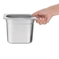 Vogue GN-Behälter GN1/9 - 15cm - 1L - 4 Behälter - Edelstahl