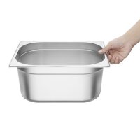 Vogue GN-Behälter GN1/2 + Deckel - 15cm - 9L - 1 Set - Edelstahl