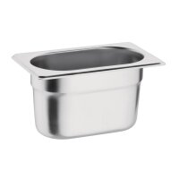 Vogue GN-Behälter GN1/9 - 10cm - 0,8L - 4 Behälter incl. Deckel - Edelstahl