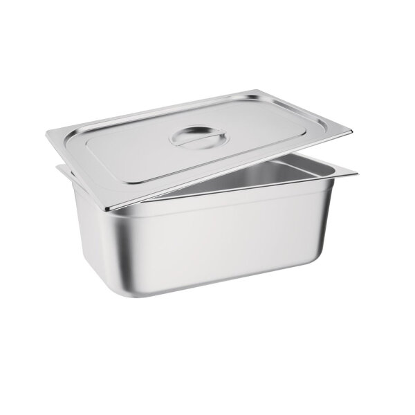 Vogue GN-Behälter GN1/1 - 20cm - 28L - 1 Behälter incl. Deckel - Edelstahl