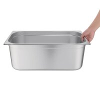 Vogue GN-Behälter GN1/1 - 20cm - 28L - 1 Behälter incl. Deckel - Edelstahl
