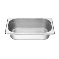 Vogue GN-Behälter GN1/4 - 6,5cm - 1,7 L - 4 Behälter incl. Deckel - Edelstahl