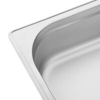 Vogue GN-Behälter GN1/4 - 6,5cm - 1,7 L - 4 Behälter incl. Deckel - Edelstahl
