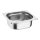 Vogue GN-Behälter GN1/6 - 6,5cm - 1 L - 4 Behälter + Deckel - Edelstahl