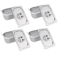 Vogue GN-Behälter GN1/9 - 6,5cm - 0,6 L - 4...