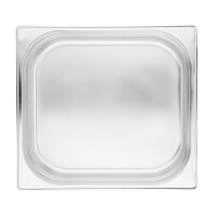 Vogue GN-Behälter GN2/3 - 6,5cm - 5,5 L - 4 Behälter + Deckel - Edelstahl