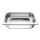 Vogue GN-Behälter GN2/3 - 6,5cm - 5,5 L - 4 Behälter + Deckel - Edelstahl
