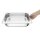 Vogue GN-Behälter GN2/3 - 6,5cm - 5,5 L - 4 Behälter + Deckel - Edelstahl