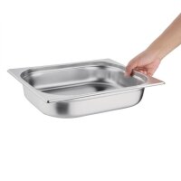Vogue GN-Behälter GN1/2 - 6,5cm - 4 L - 4 Behälter + Deckel - Edelstahl