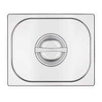 Vogue GN-Behälter GN1/2 - 6,5cm - 4 L - 4 Behälter + Deckel - Edelstahl