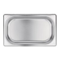 Vogue GN-Behälter GN1/4 - 40mm -1,13 L - 4 Behälter + Deckel - Edelstahl