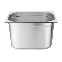 Vogue GN-Behälter GN1/2 - 20cm - 12L - 4 Behälter + Deckel - Edelstahl