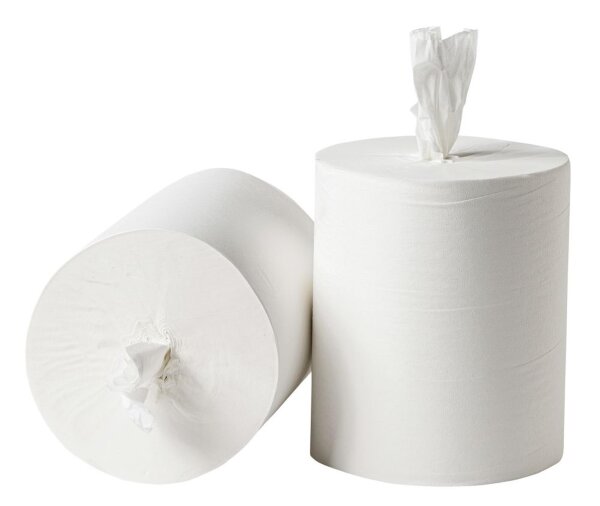 Putztuchtuchrollen MIDI - kernlos - 1-lagig - Ø 20 cm - 12 Rollen - Handtücher