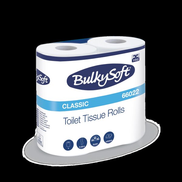 BulkySoft Toilettenpapier - Zellstoff - 2-lagig - 40 Rollen - a 400 Blatt