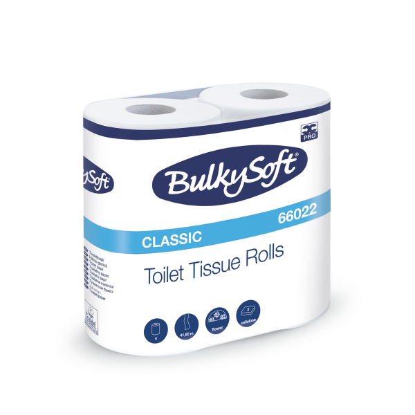 BulkySoft Toilettenpapier - Zellstoff - 2-lagig - 40 Rollen - a 400 Blatt