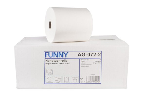 Handtuchrollen Funny - mit Spezialkern - 21 cm/130 m/ Ø 19 cm - 12 Rollen