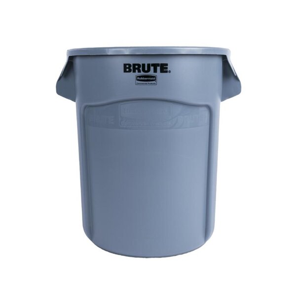 Rubbermaid BRUTE Abfalleimer + Deckel - grau - 75L - Kunststoff - Mülleimer