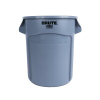 Rubbermaid BRUTE Abfalleimer + Deckel - grau - 75L -...