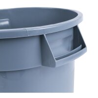 Rubbermaid BRUTE Abfalleimer + Deckel - grau - 75L - Kunststoff - Mülleimer