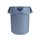Rubbermaid BRUTE Abfalleimer + Deckel - grau - 75L - Kunststoff - Mülleimer