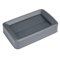 Jantex Slim Mülleimer mit Deckel - grau - 60 L - Abfallbehälter - Kunststoff
