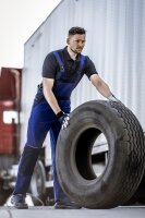 Arbeitshose Nitras Motion Tex Light Latzhose | blau | 245 g/qm | Gr.27