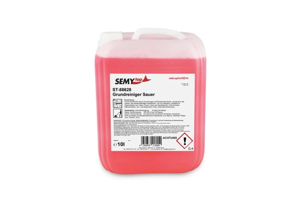 SemyTop Grundreiniger Sauer - 10 L - auf Phosphorsäurebasis