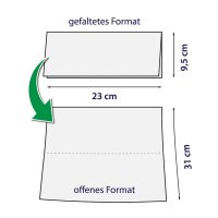 Papierhandtücher Funny - 2-lagig - hochweiß - 32 x 2880 Falthandtücher - Palette