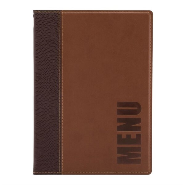 Securit Speisekarte Trendy - A5 - Kunstleder - braun - 5 Karten