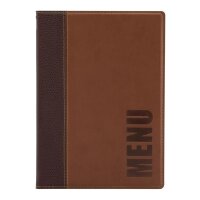 Securit Speisekarte Trendy - A5 - Kunstleder - braun - 5...