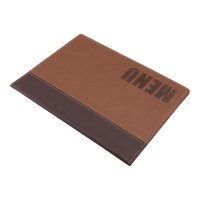 Securit Speisekarte Trendy - A5 - Kunstleder - braun - 5 Karten