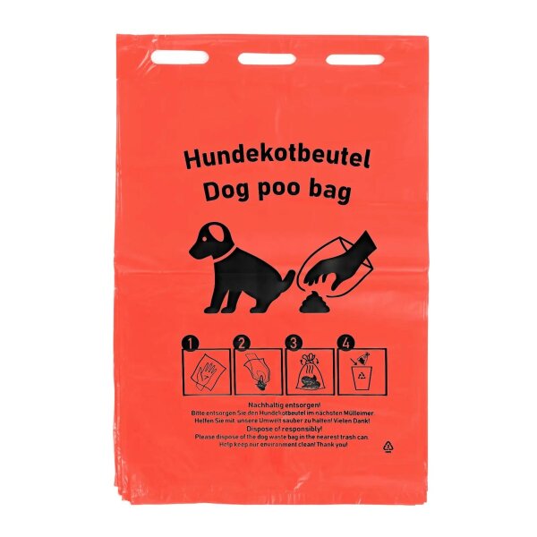 SemyTop Hundekotbeutel - rot - HDPE - 2000 Beutel