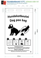 SemyTop Hundekotbeutel - rot - HDPE - 2000 Beutel