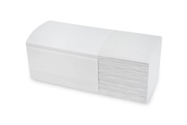 Papierhandtücher Sobsy - 2-lagig - V-Falz - weiß - 24x20,5 cm - 3200 Handtücher