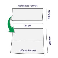 Papierhandtücher Sobsy - 2-lagig - V-Falz - weiß - 24x20,5 cm - 3200 Handtücher