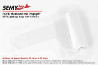 Müllbeutel SemyTop extra - mit Tragegriff – ca.35 l - 14µ - 900 Müllsäcke
