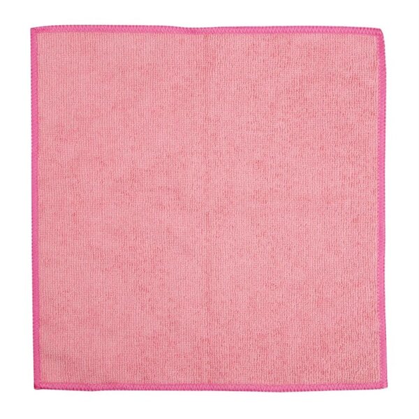 Jantex Mikrofasertücher Rosa/Blau/Gelb/Grün - 400(L)x400(B)mm - a 10 Tücher