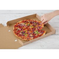 Fiesta Recycelbare flache braune Papiertüten (500 Stück) - 210(H)x90(B)x177(L)mm