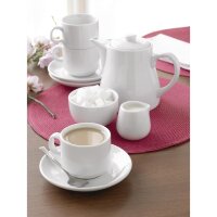 Olympia Whiteware Teetassen - 20cl - 24 Tassen - Porzellan
