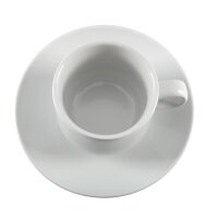 Olympia Whiteware Teetassen + Untertassen - 20cl - 12 Sets - Porzellan
