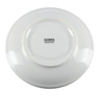 Olympia Whiteware Teetassen + Untertassen - 20cl - 12 Sets - Porzellan