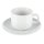 Olympia Whiteware Teetassen + Untertassen - 20cl - 12 Sets - Porzellan