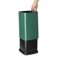 Bolero Quadrat Abfalleimer - grün -7L - Kunststoff - Mülleimer