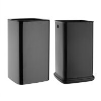 Bolero Quadrat Abfalleimer - schwarz - 10L - Kunststoff - Mülleimer